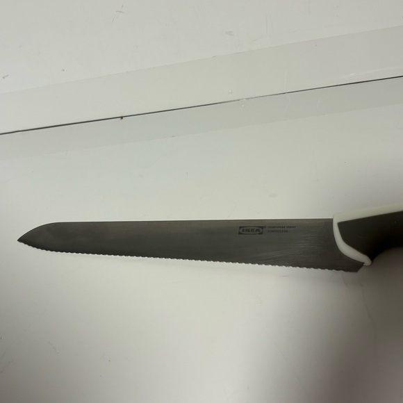 Ikea ÄNDLIG Stainless Steel Knife 22676/1736 gray & white molded handle - Picture 4 of 6
